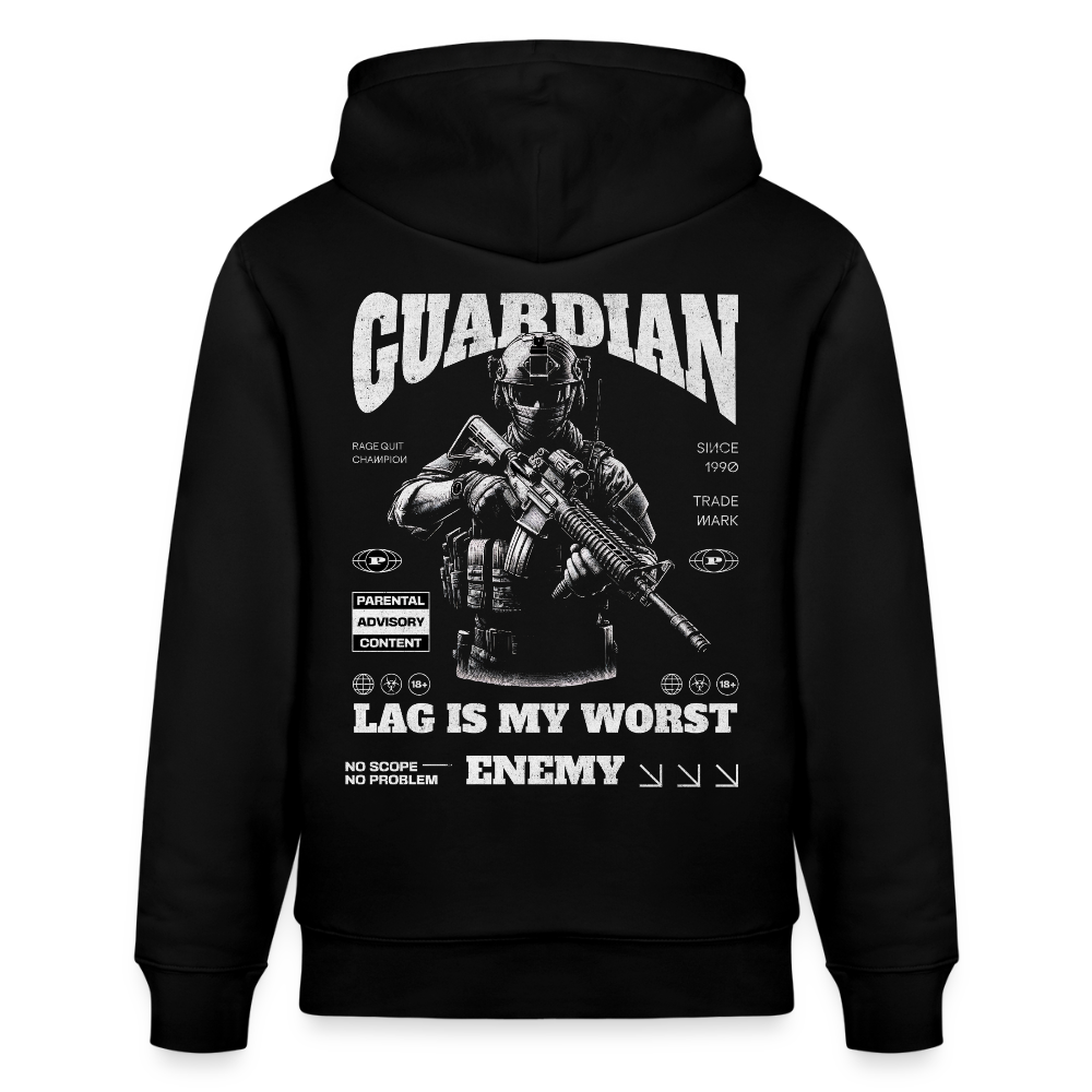 Guardian Hoodie – Herren Bio-Hoodie - Schwarz