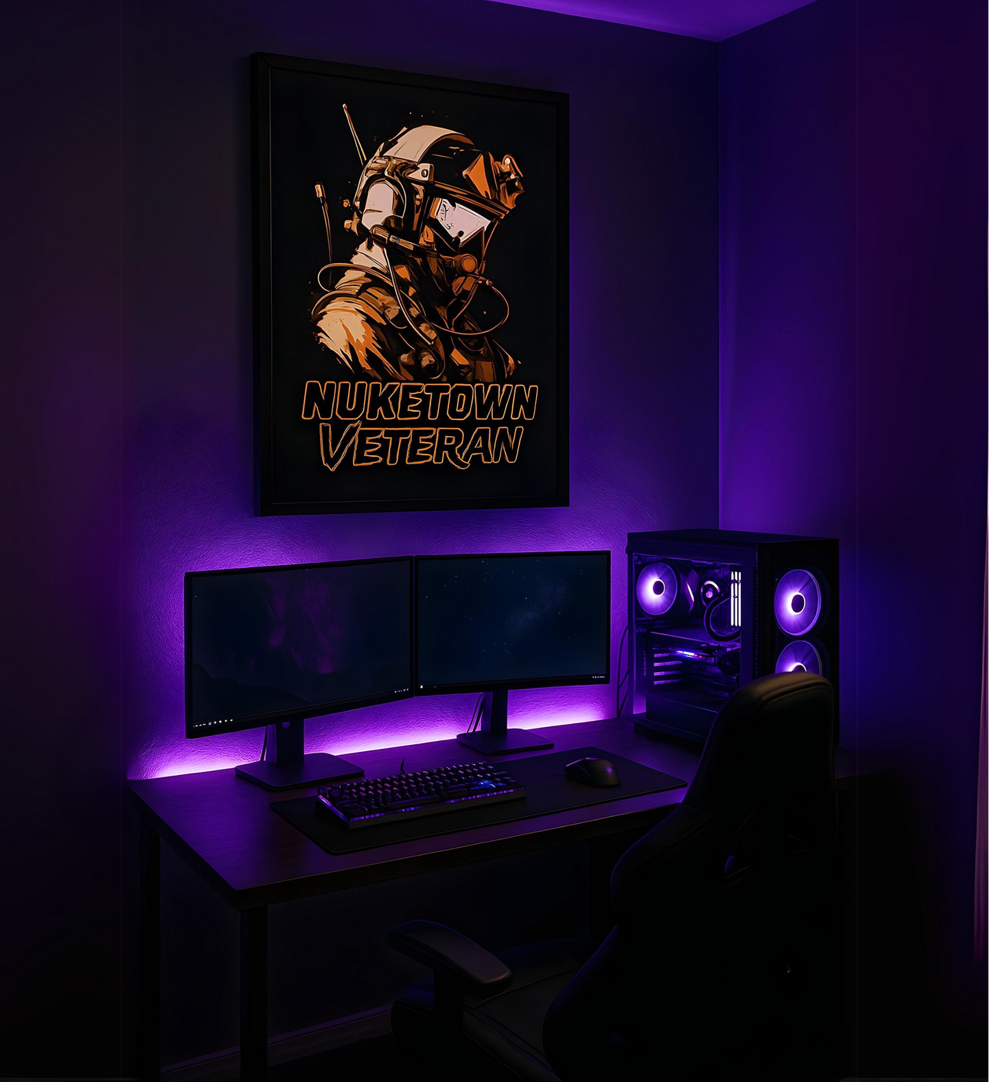 A Wallart in a gaming room