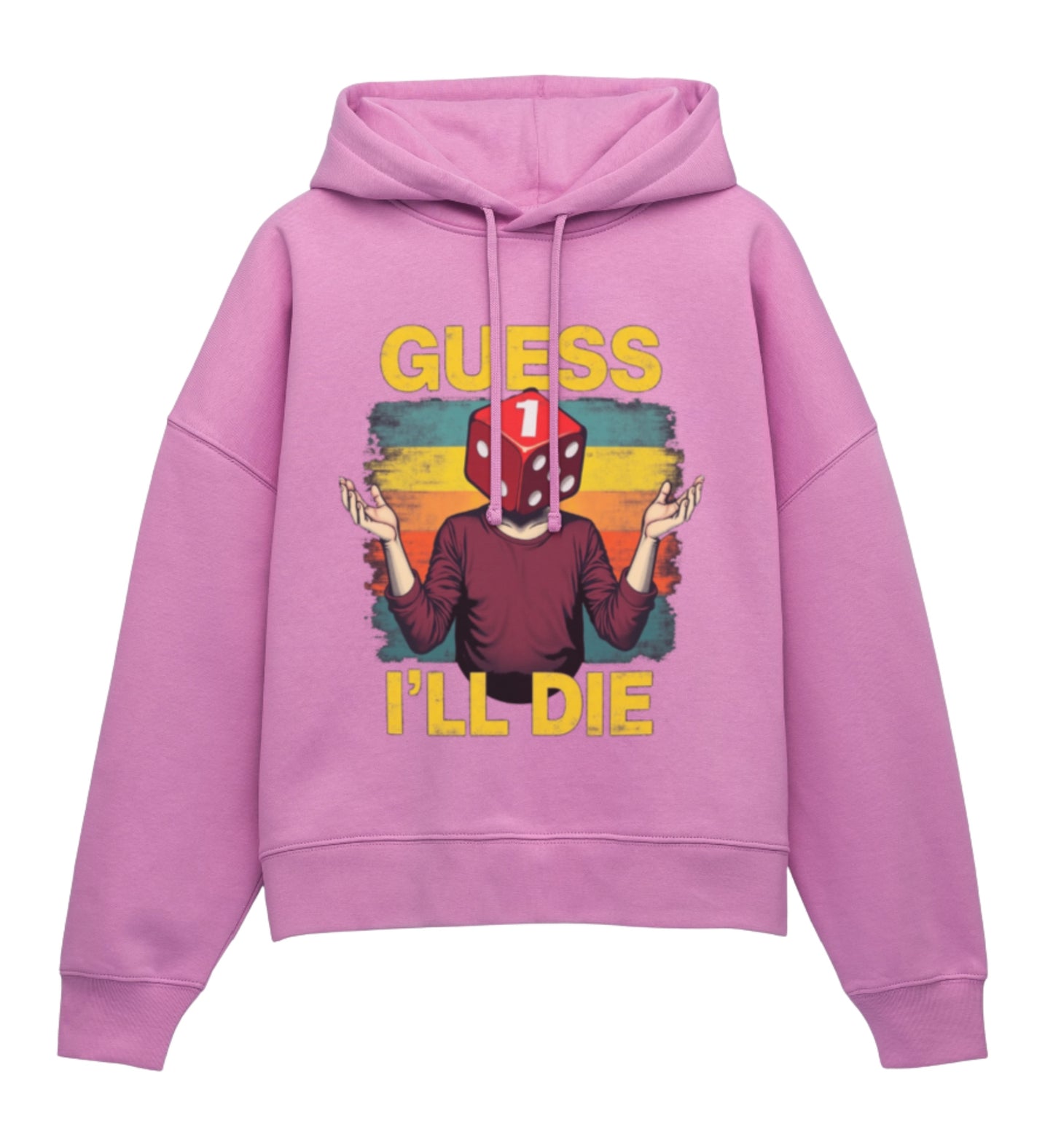 Guess I’ll Die – Frauen Bio Hoodie im Boxy Fit - Pink - 1