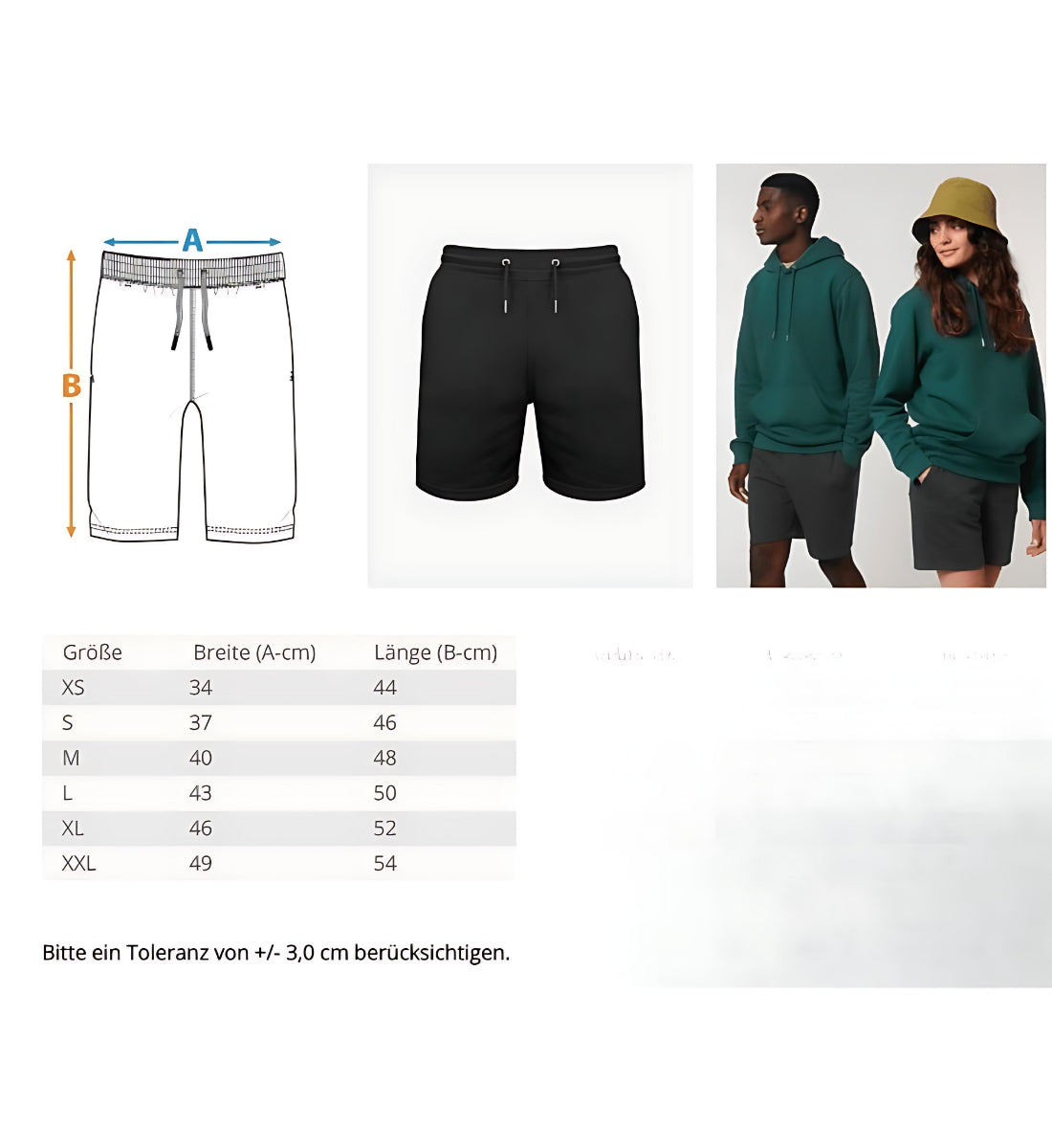 Two Face - Unisex Shorts mit Stick