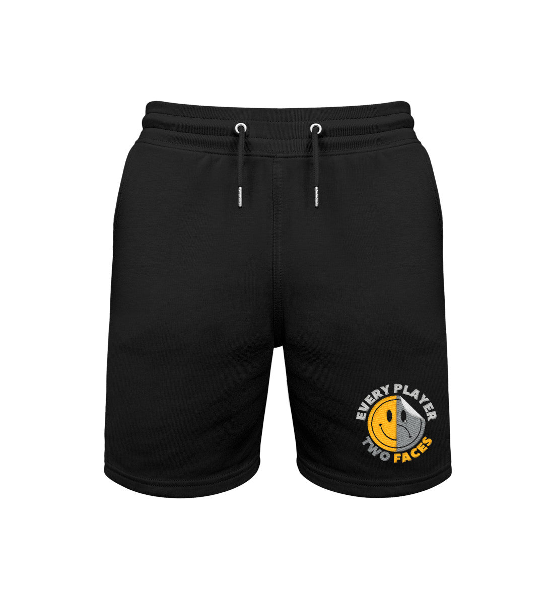Two Face - Trainer Sweat Shorts ST/ST mit Stick in schwarz - GAMECHARM