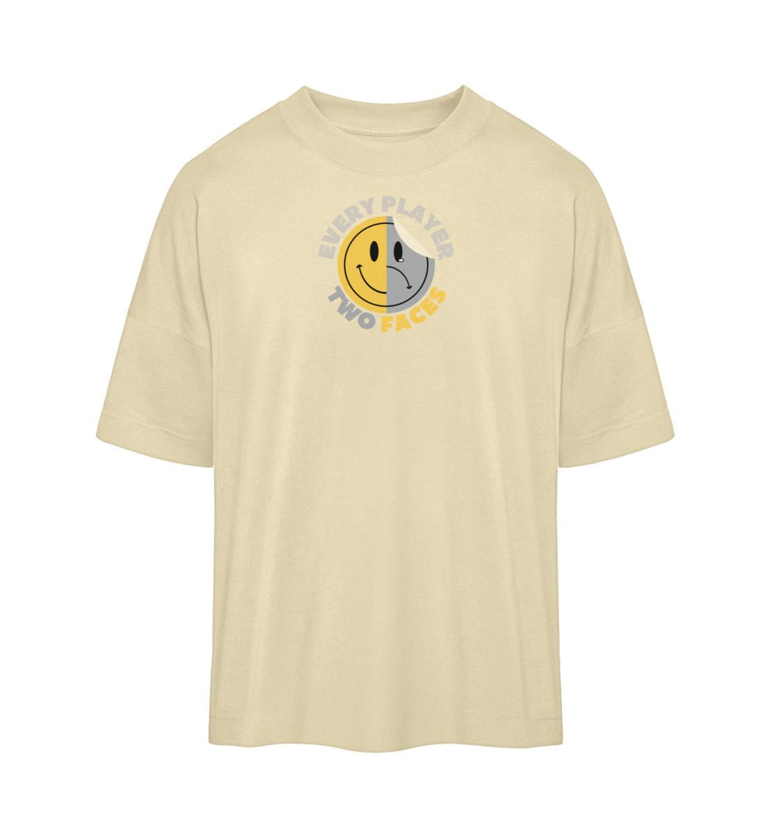 SAD or SMILE - Organic Oversized Shirt ST/ST - GAMECHARM