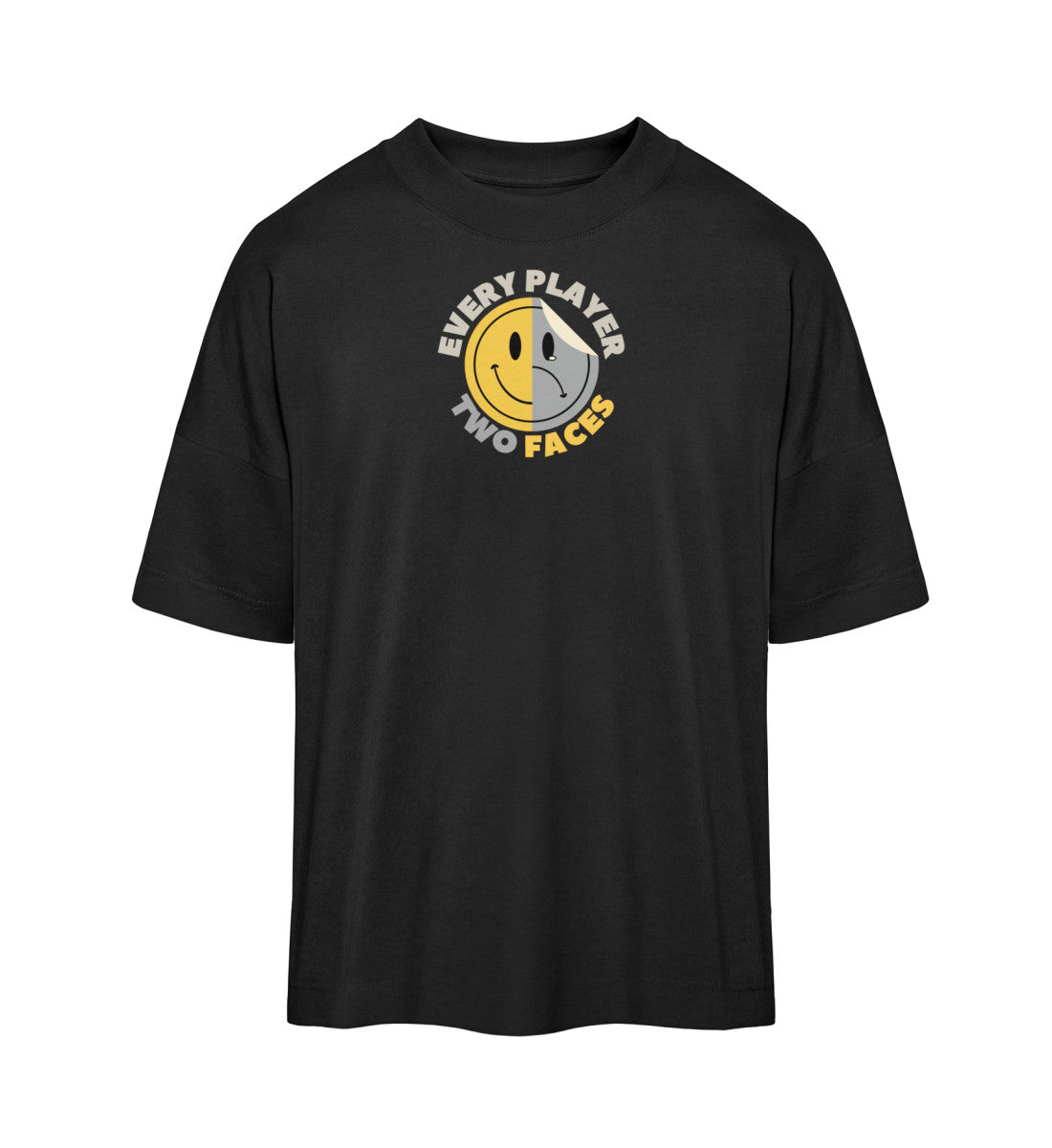 SAD or SMILE - Organic Oversized Shirt ST/ST - GAMECHARM