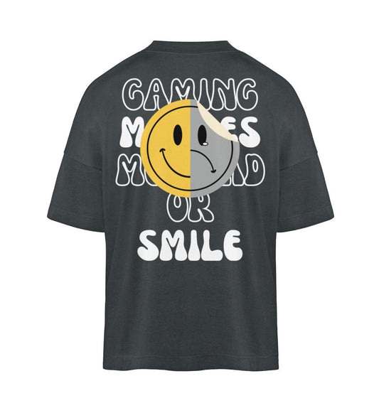 SAD or SMILE - Organic Oversized Shirt ST/ST - GAMECHARM