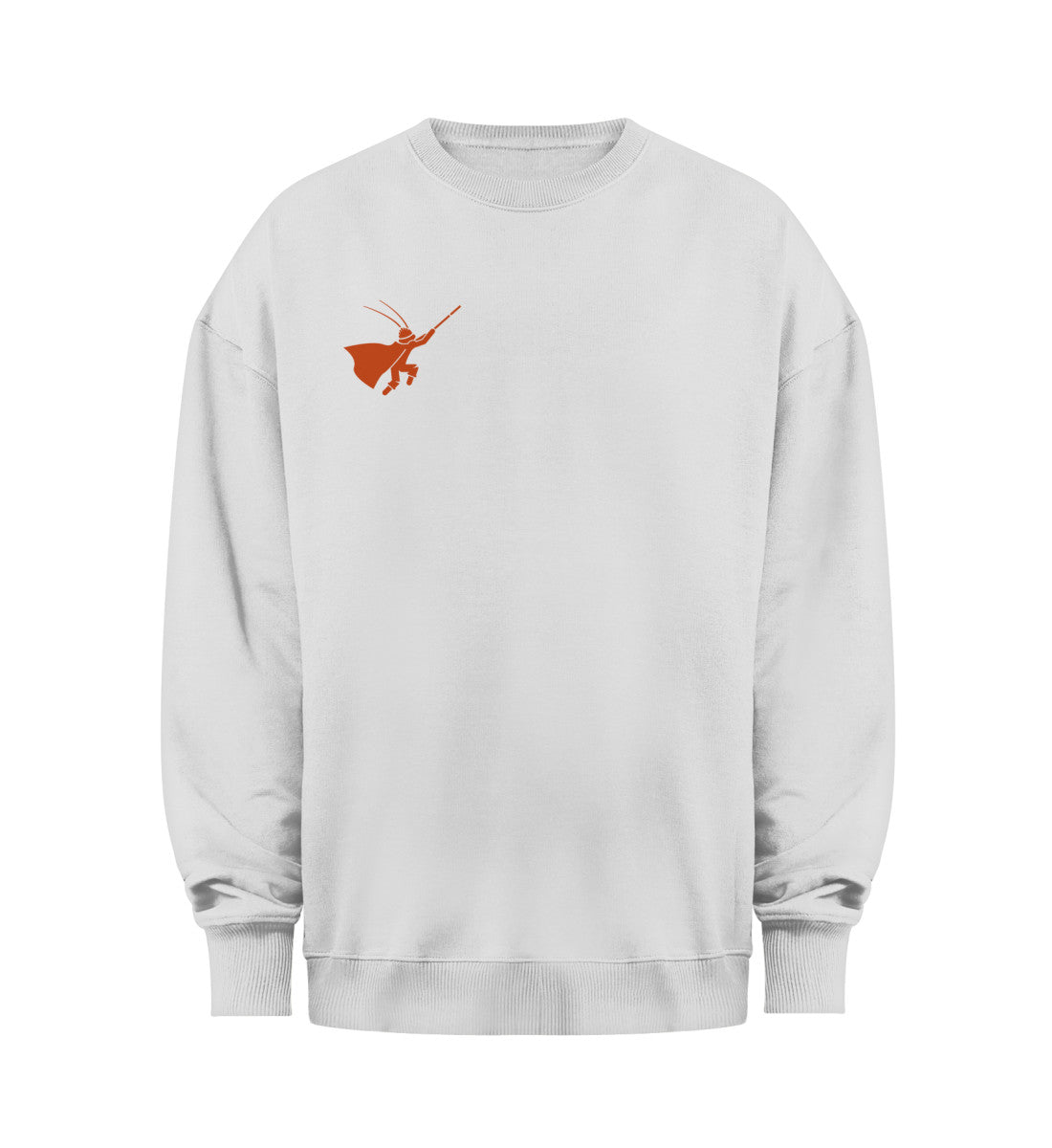 Tenkaichi - Oversize Sweater in heather grey - front view - GAMECHARM