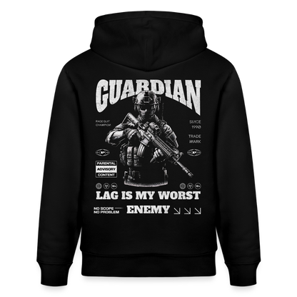 Guardian Hoodie – Herren Bio-Hoodie - Schwarz
