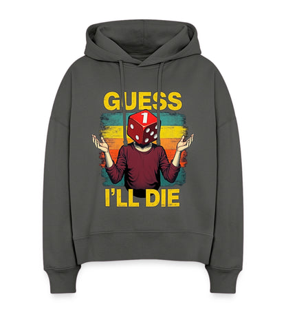 Guess I’ll Die – Frauen Bio Hoodie im Boxy Fit - Grau