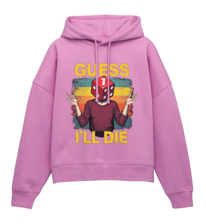 Guess I’ll Die – Frauen Bio Hoodie im Boxy Fit - Pink - 1