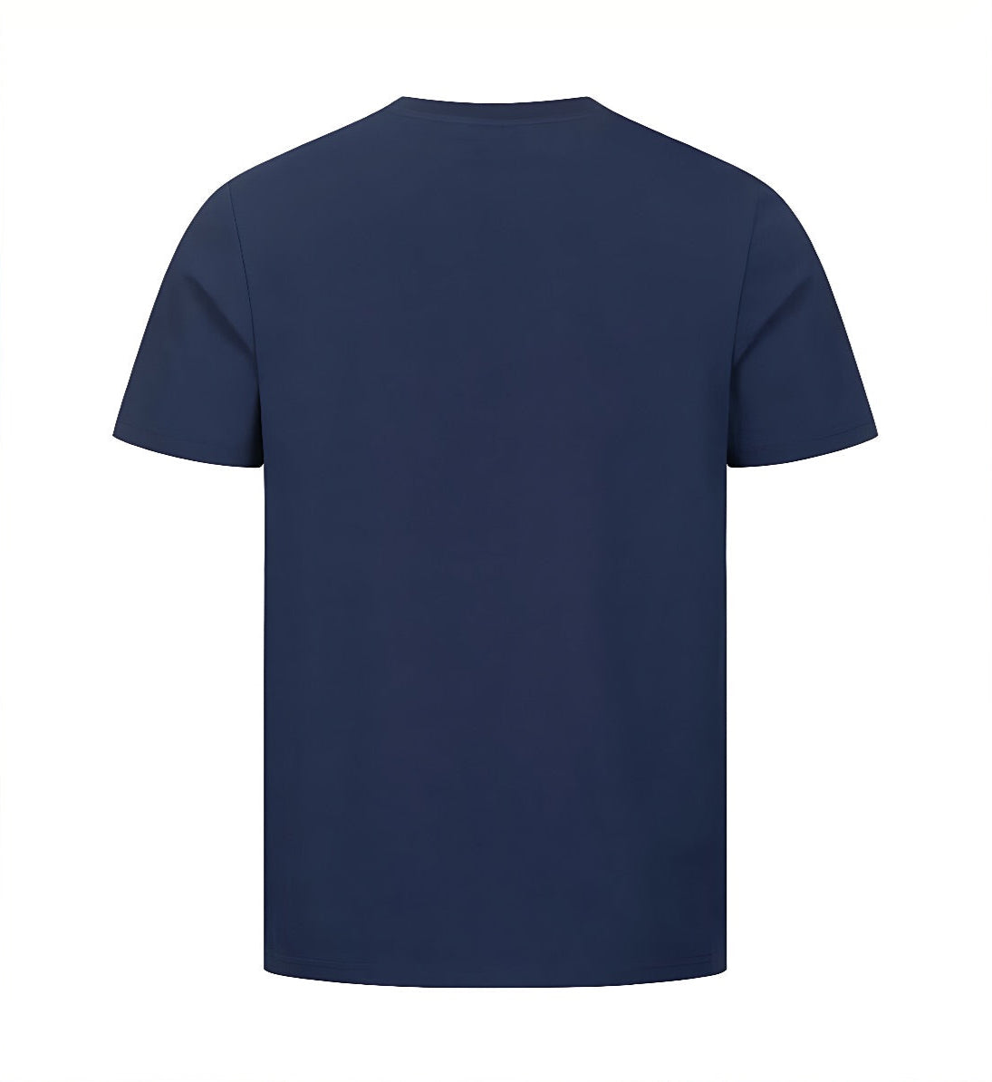 Blaues Herren T-shirt in der Rückansicht