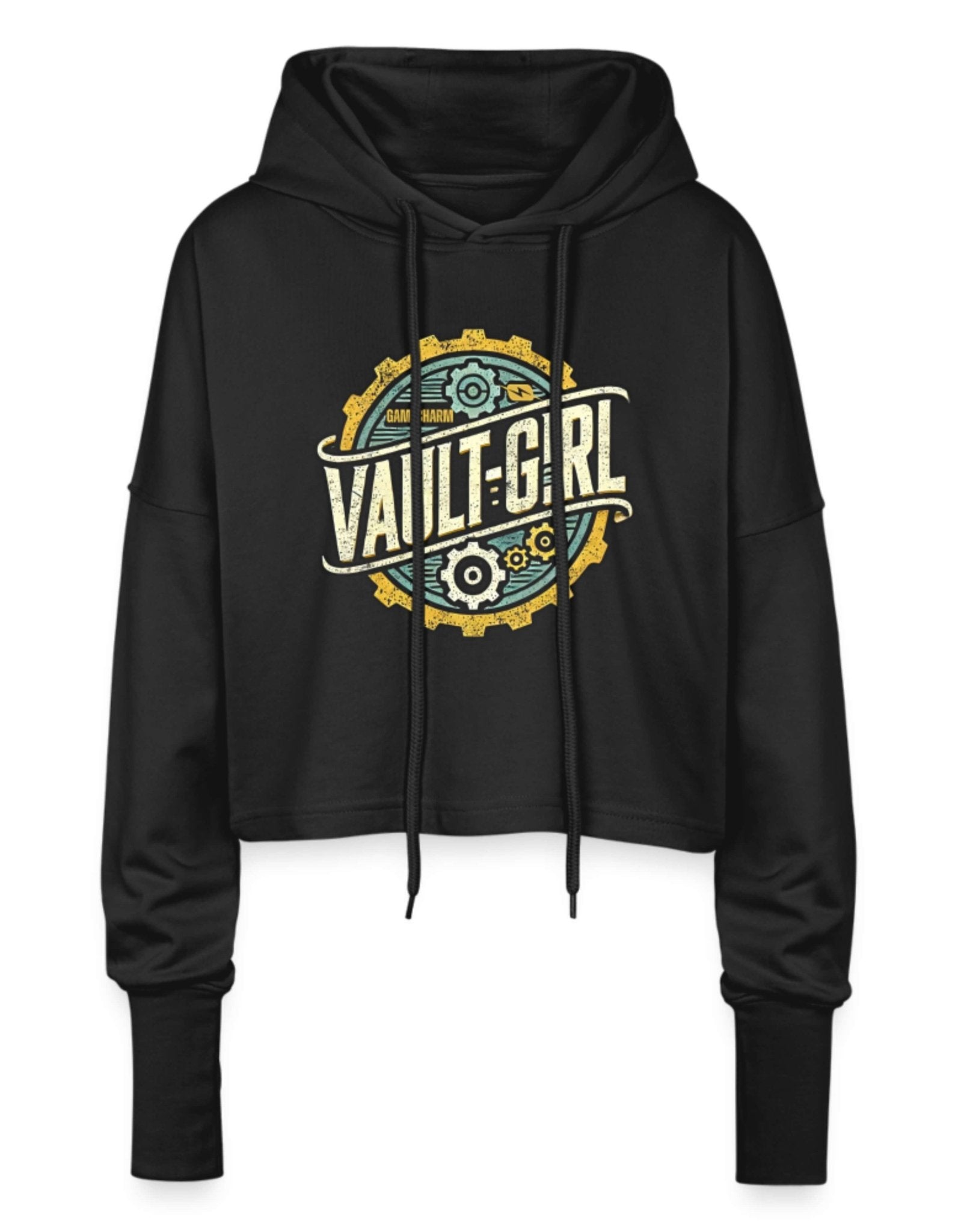 Cropped Frauen Hoodie – Vault Girl Edition - GAMECHARM