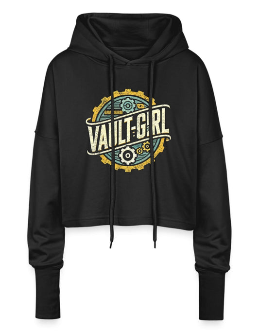 Cropped Frauen Hoodie – Vault Girl Edition - GAMECHARM