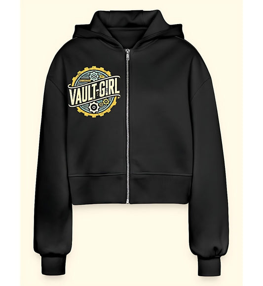 Cropped Kapuzenjacke – Vault Girl Edition - GAMECHARM