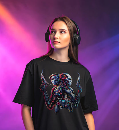 Cyborg Unity Oversized Shirt | Unisex - GAMECHARM