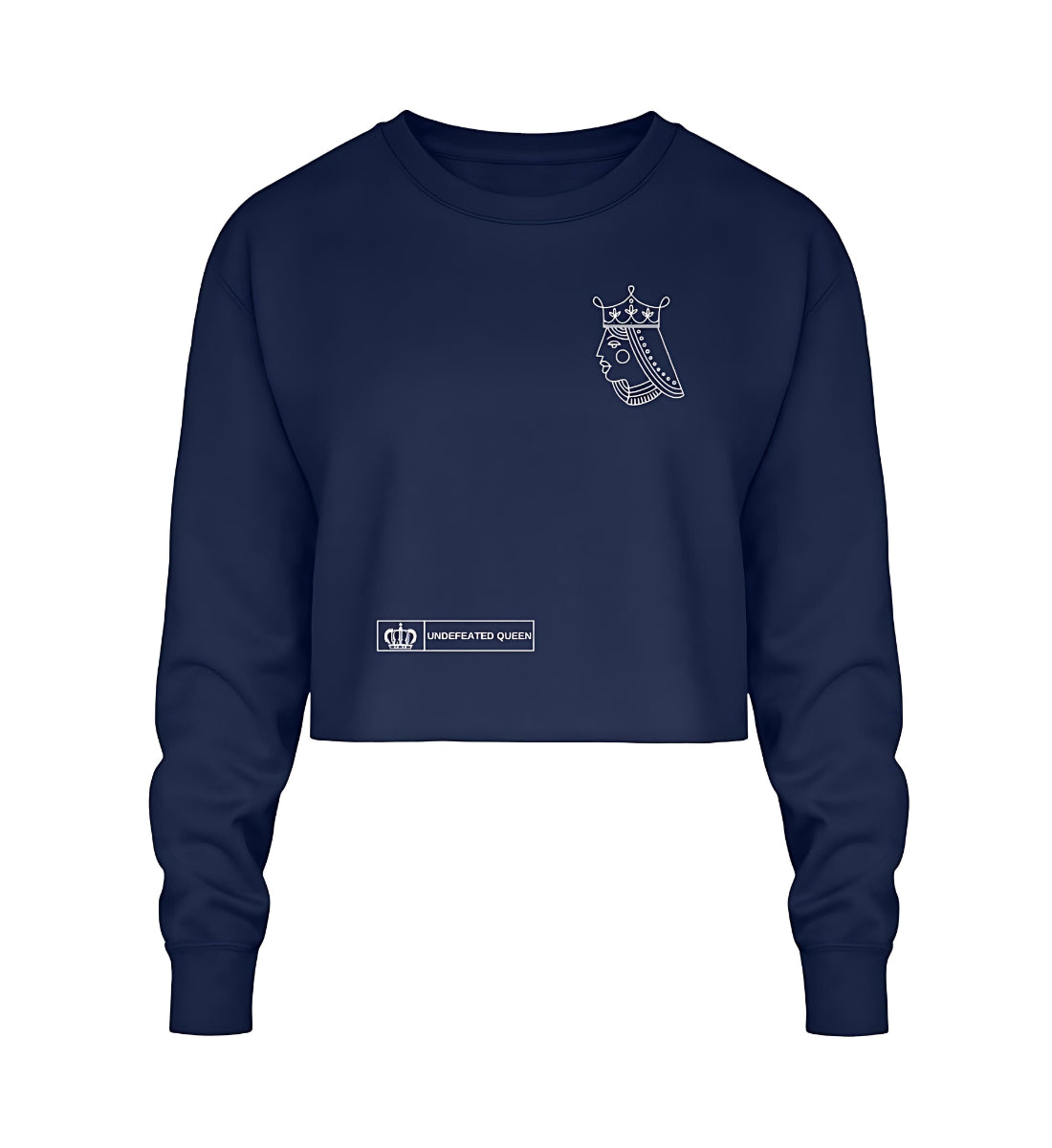 Epic Reign Kollektion - Woman - Crop Sweatshirt in Navy blue - Front view - GAMECHARM