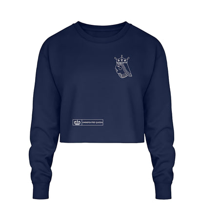 Epic Reign Kollektion - Woman - Crop Sweatshirt in Navy blue - Front view - GAMECHARM