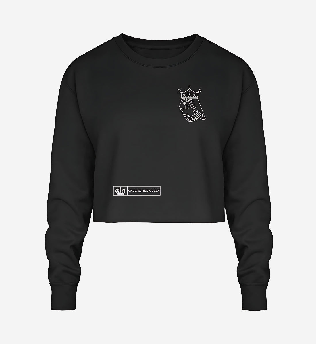 Epic Reign Kollektion - Woman - Crop Sweatshirt in black - Front view - GAMECHARM