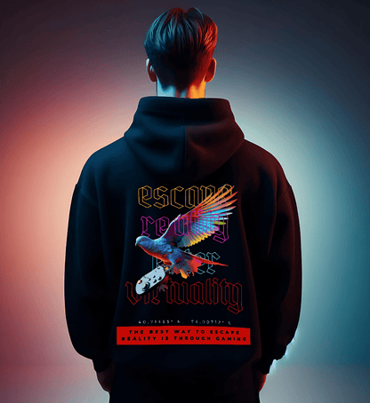 Escape Reality - Oversize Hoodie for Men - GAMECHARM