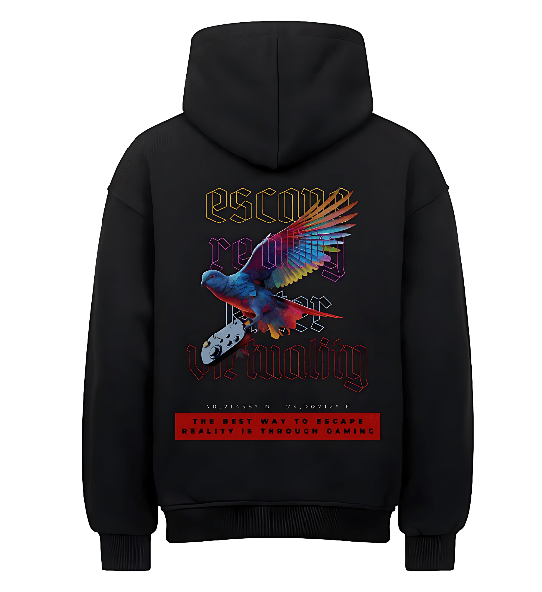 Escape Reality - Oversize Hoodie for Men - GAMECHARM