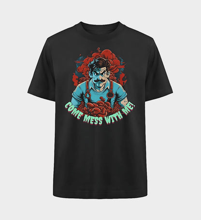 Mess with me - Heavy Oversized T-Shirt - GAMECHARM