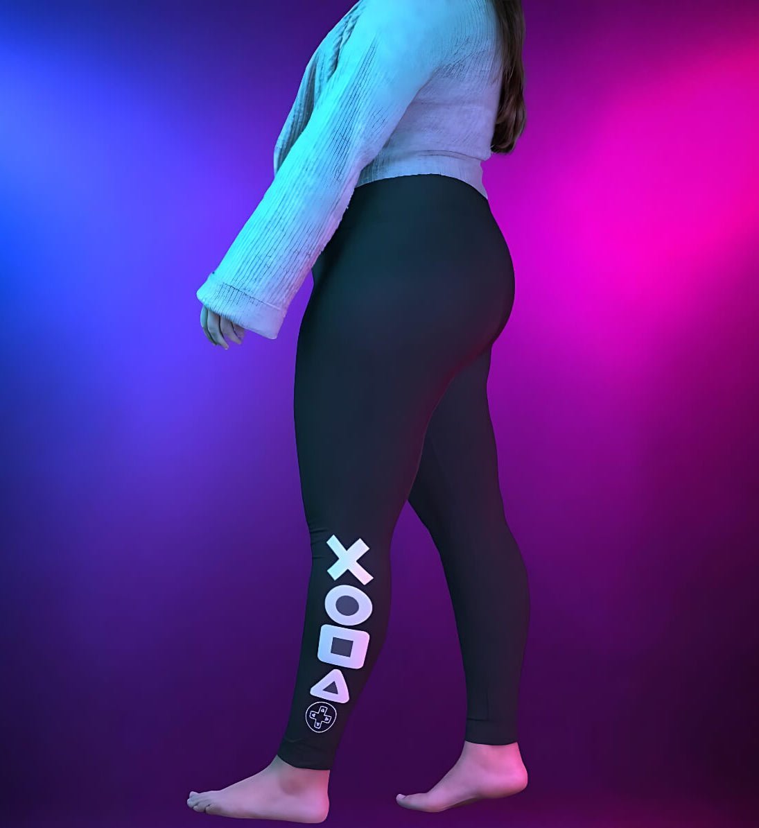 Playbutton Leggings - GAMECHARM