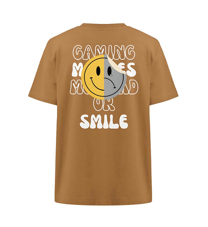 SAD or SMILE - Heavy Oversized T-Shirt - GAMECHARM