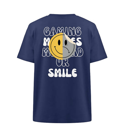 SAD or SMILE - Heavy Oversized T-Shirt - GAMECHARM