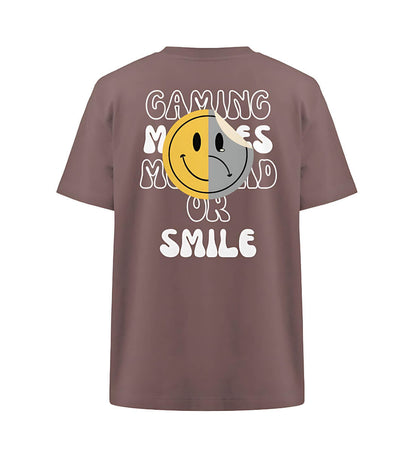 SAD or SMILE - Heavy Oversized T-Shirt - GAMECHARM