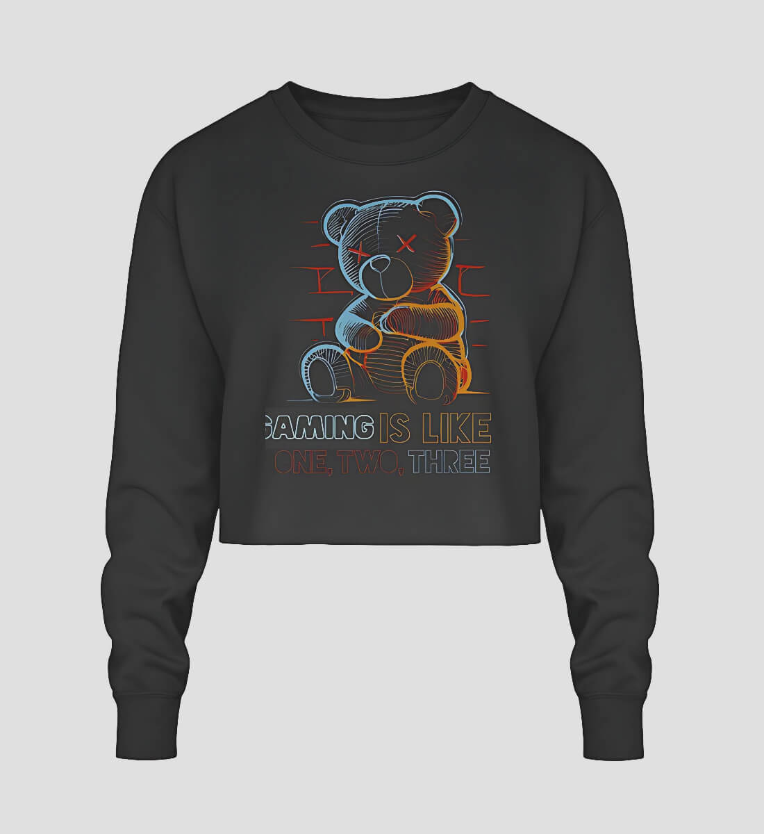 Teddy Kollektion - Crop Sweatshirt - GAMECHARM