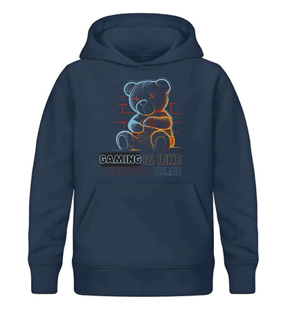 Teddy Kollektion - Kinder Hoodie - in blau - GAMECHARM