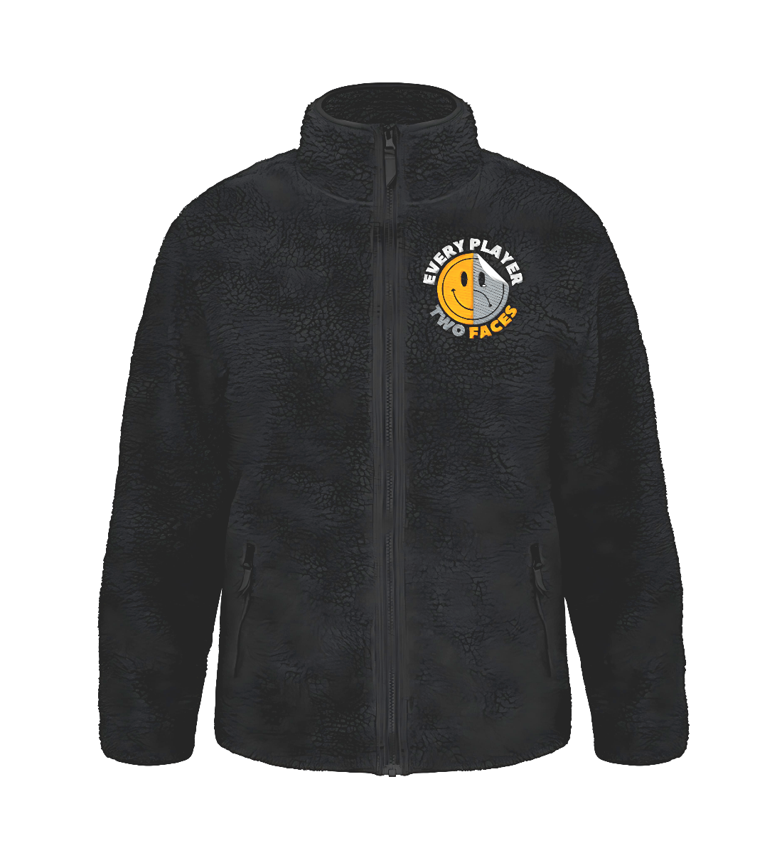 Two Face - Outsider Sherpa Jacke mit Stick - GAMECHARM