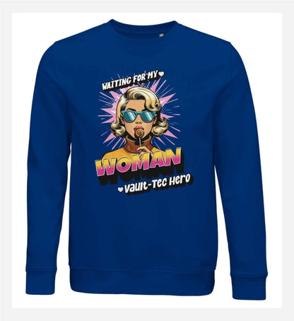 Vault - Tec Hero Sweatshirt für Frauen - in blau - GAMECHARM