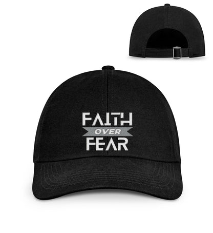 FAITH OVER FEAR ORGANIC BASEBALL CAP - Organic Baseball Kappe mit Stick - GAMECHARM