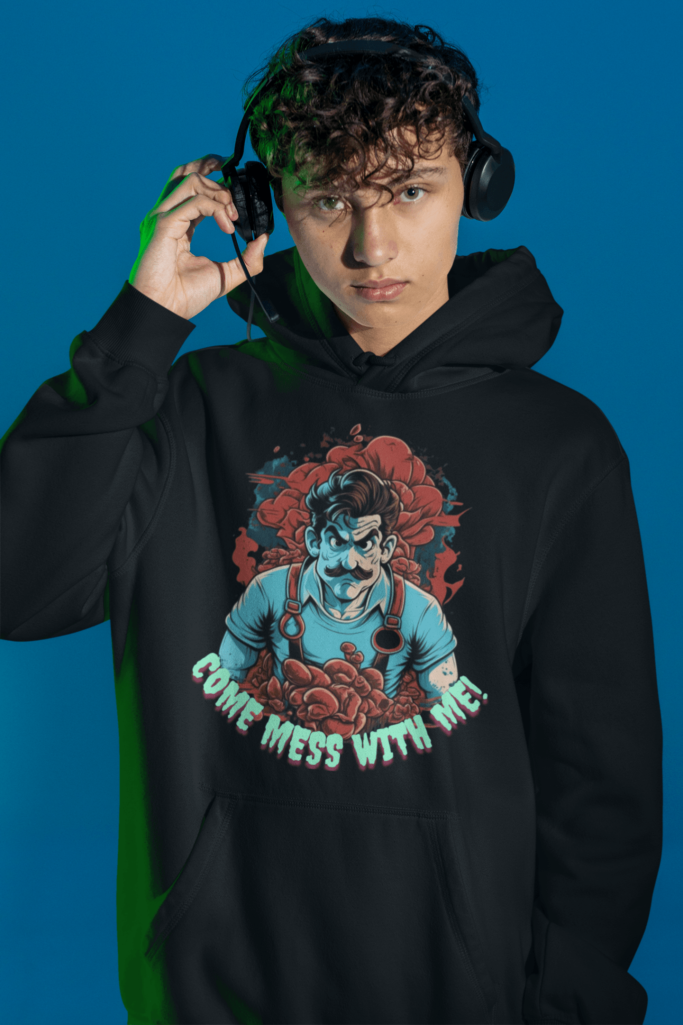 Mess with me - Oversized Hoodie - GAMECHARM