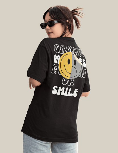 SAD or SMILE - Oversized Shirt - GAMECHARM