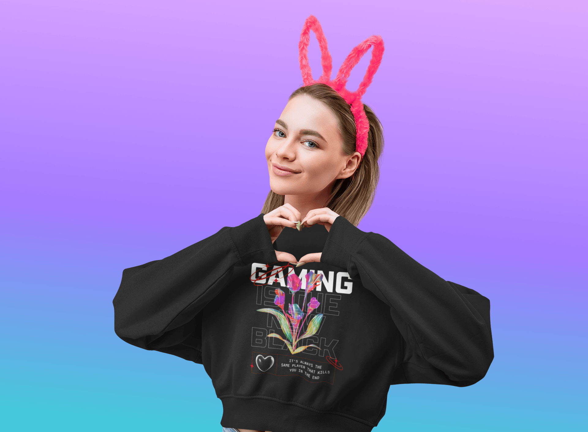 The New Black - Crop Sweatshirt - GAMECHARM