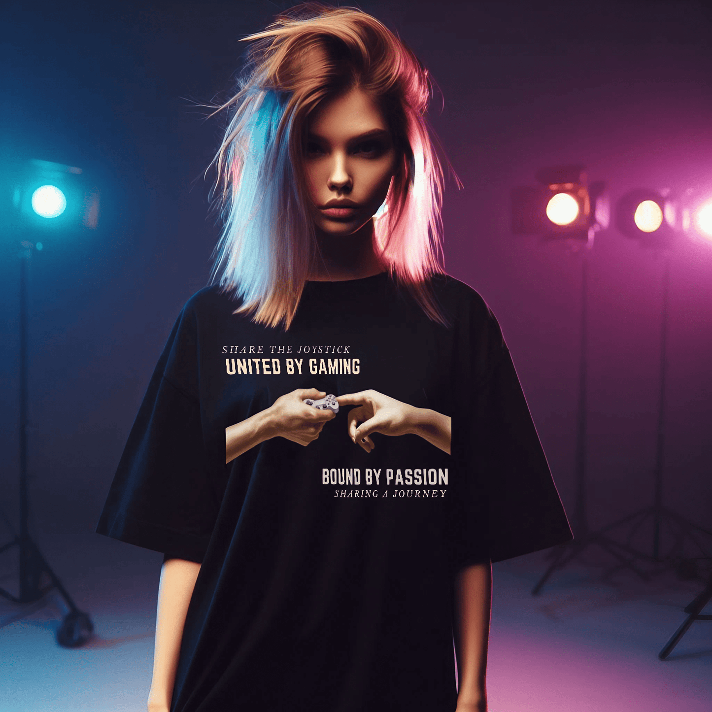 United by Gaming - Unisex Oversized Shirt - GAMECHARM